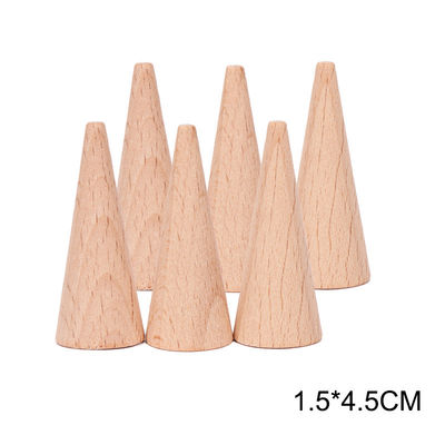 6pcs Speelgoed van Montessori van de regenboogstapelaar het Onderwijs Houten