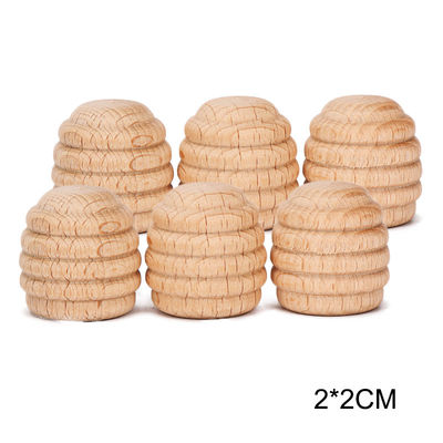 6pcs Speelgoed van Montessori van de regenboogstapelaar het Onderwijs Houten