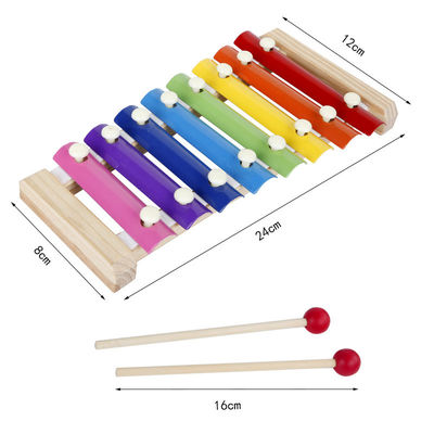 8 nota'spiano en Xylofoon Toy With Wooden Frame