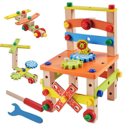 Stoel Toy With Water Based Painted van Montessori de Houten Jonge geitjes