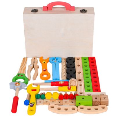 ODM Multifunctioneel Houten Toolbox van de Jong geitjesimulatie Stuk speelgoed