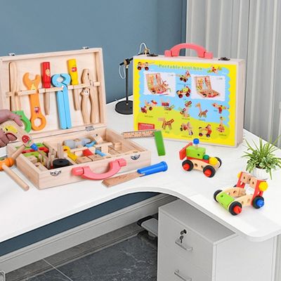 ODM Multifunctioneel Houten Toolbox van de Jong geitjesimulatie Stuk speelgoed