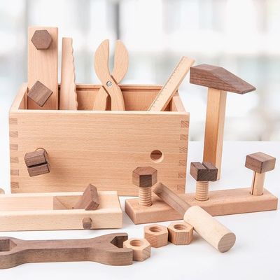 De houten Reeks van het de Reparatiehulpmiddel van Montessori Multifunctionele voor Jongens