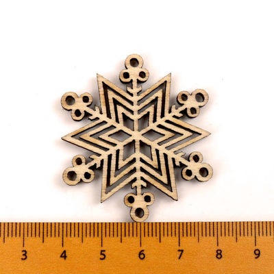 Plakboeken die de Met de hand gemaakte Houten Ambachten van het Sneeuwvlokpatroon schilderen