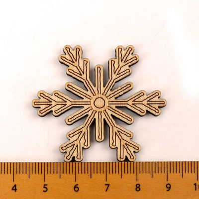 Plakboeken die de Met de hand gemaakte Houten Ambachten van het Sneeuwvlokpatroon schilderen