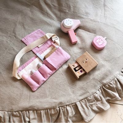 ISO9001 Draagbare Montessori Houten Kosmetisch Toy Set van kinderen