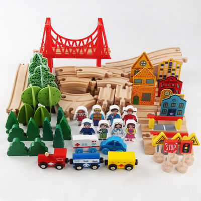De Bouwer Wooden Board Game van Mini Wooden 88pcs City Road