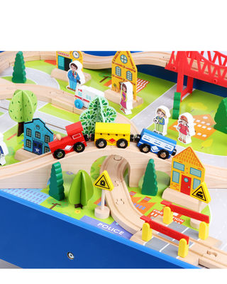 De Bouwer Wooden Board Game van Mini Wooden 88pcs City Road
