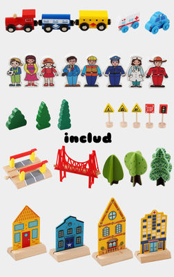 De Bouwer Wooden Board Game van Mini Wooden 88pcs City Road