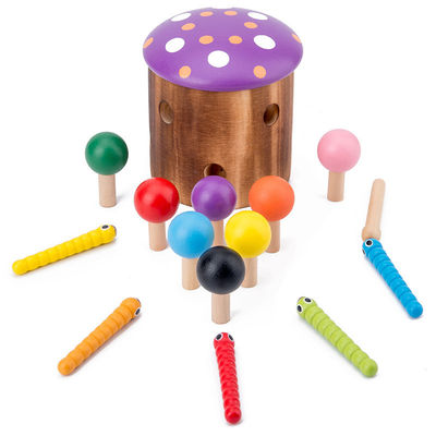 Houten Vangst het Wormspel voor de Coördinatie van het de Handoog van Kinderen Opleiding