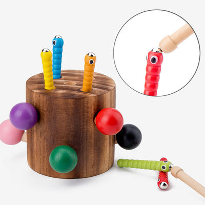 Houten Vangst het Wormspel voor de Coördinatie van het de Handoog van Kinderen Opleiding