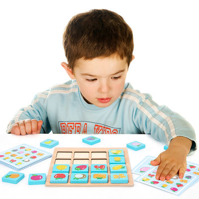 ODM Spel van de het Raadselraad van Montessori van Kinderen het Houten