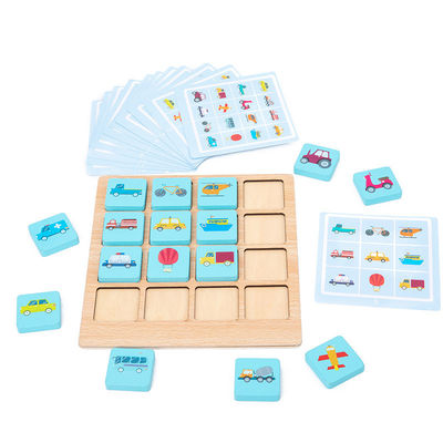 ODM Spel van de het Raadselraad van Montessori van Kinderen het Houten