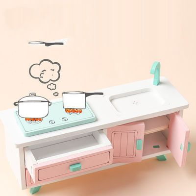 Mini Montessori Wooden Girls Bedroom-Speelgoed zonder Braam