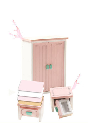 Mini Montessori Wooden Girls Bedroom-Speelgoed zonder Braam