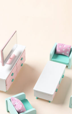 Mini Montessori Wooden Girls Bedroom-Speelgoed zonder Braam