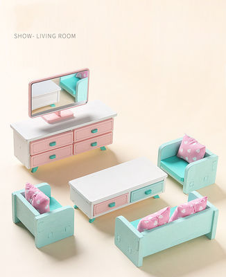 Mini Montessori Wooden Girls Bedroom-Speelgoed zonder Braam