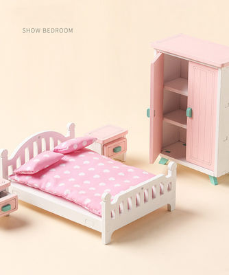 Mini Montessori Wooden Girls Bedroom-Speelgoed zonder Braam