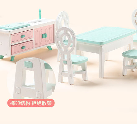 Mini Montessori Wooden Girls Bedroom-Speelgoed zonder Braam