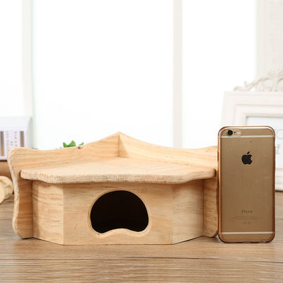 OEM beige Kleuren Houten Plattelandshuisje voor Hamster