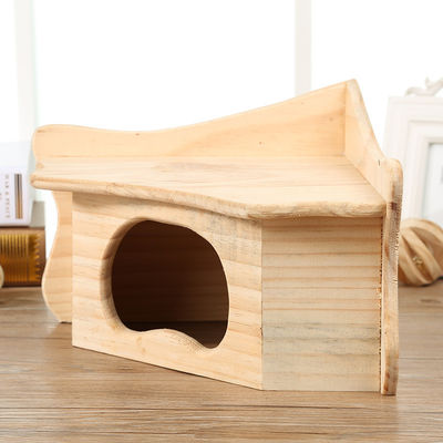 OEM beige Kleuren Houten Plattelandshuisje voor Hamster