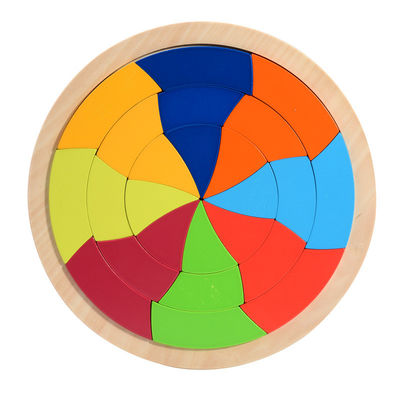 De vroege Blokken van het de Regenboograadsel van de Kinderjarenontwikkeling Houten