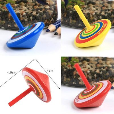 De Houten Gyroscoop Toy Wheel For Stress Relieving van de jonge geitjesregenboog