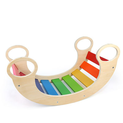 OEM de Regenboog Houten Klimrek van Babymontessori