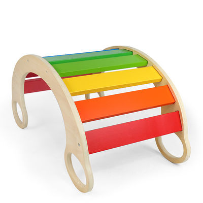 OEM de Regenboog Houten Klimrek van Babymontessori