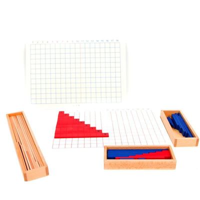 Houten de Toevoeging en de Aftrekkingsraad van Montessori voor het Vroege Wiskundeonderwijs