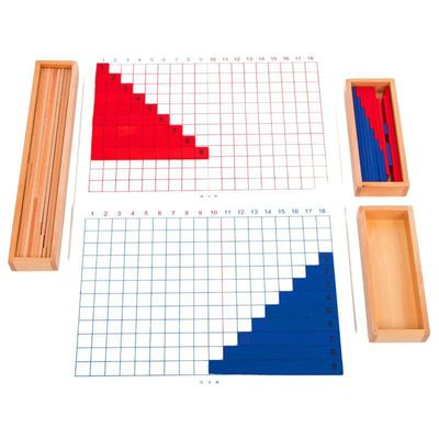Houten de Toevoeging en de Aftrekkingsraad van Montessori voor het Vroege Wiskundeonderwijs