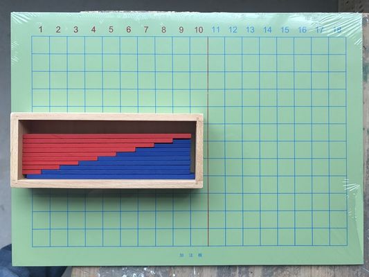Houten de Toevoeging en de Aftrekkingsraad van Montessori voor het Vroege Wiskundeonderwijs