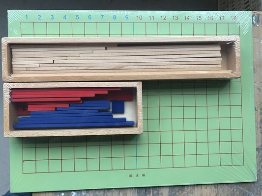 Houten de Toevoeging en de Aftrekkingsraad van Montessori voor het Vroege Wiskundeonderwijs