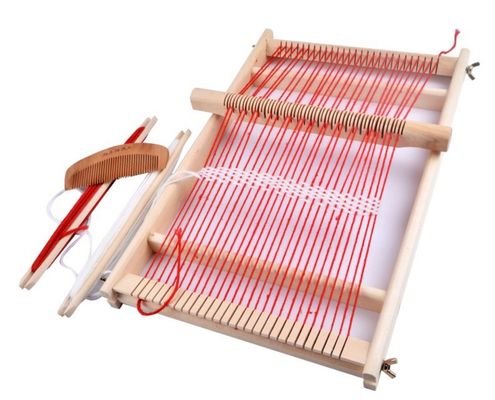 Multifunctioneel Kinderen Groot Houten Wevend Weefgetouw