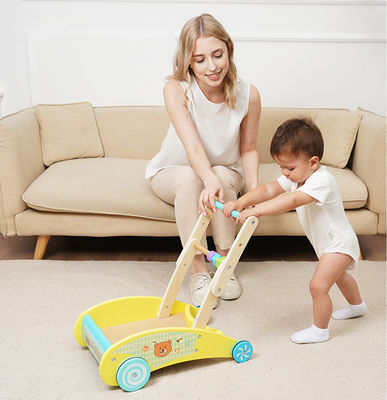 Het Dubbele Dek Houten Toy Shopping Trolley van kinderen