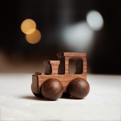 9/Style van de de Auto de Zwarte Okkernoot van Toy Maple Car Mahogany Classic van babyBouwstenen Gift Toy Beech Wood Car Educational Montess
