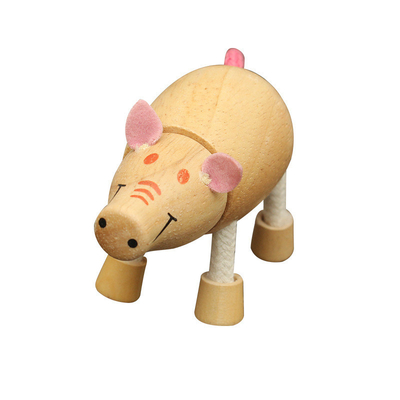 Houten de KinderjarenBouwstenen van Forest Farm Animal Dolls Early van Simulatie Kleine Dierlijke Blokken