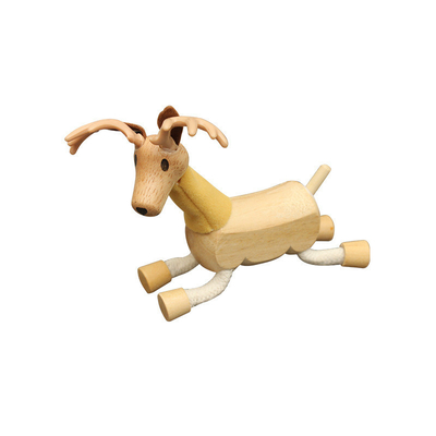 Houten de KinderjarenBouwstenen van Forest Farm Animal Dolls Early van Simulatie Kleine Dierlijke Blokken