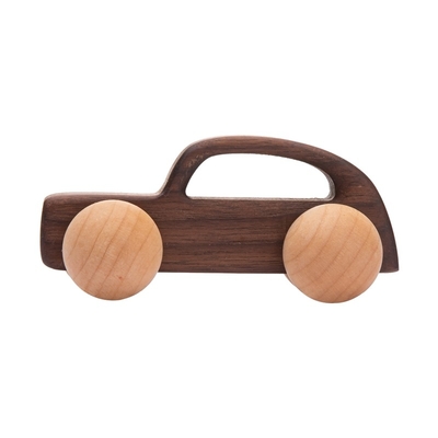 9/Style van de de Auto de Zwarte Okkernoot van Toy Maple Car Mahogany Classic van babyBouwstenen Gift Toy Beech Wood Car Educational Montess