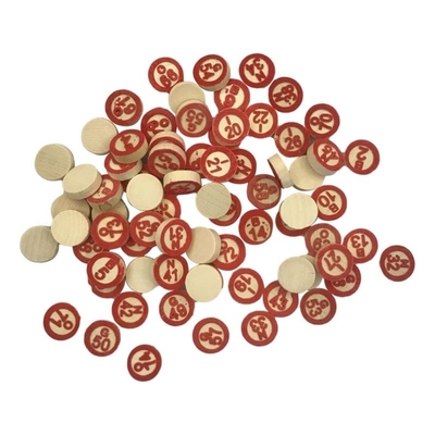 Het uitstekende Houten Spel van Schaakbingo met 40 Bingo-Aantalkaarten DIY