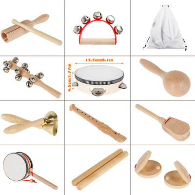 Percussie Houten Muzikaal Speelgoed voor Peuter Onderwijs