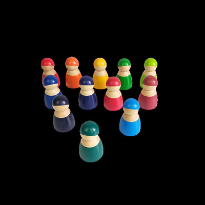 Van de het Speelgoedregenboog van DIY 3D Houten de Bouwstenen Grote Grootte voor Kinderenjonge geitjes