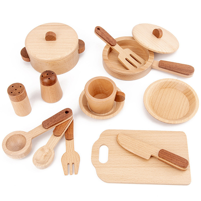 Het Logboek Houten Keuken Toy Set Simulation Mini Educational van kinderen