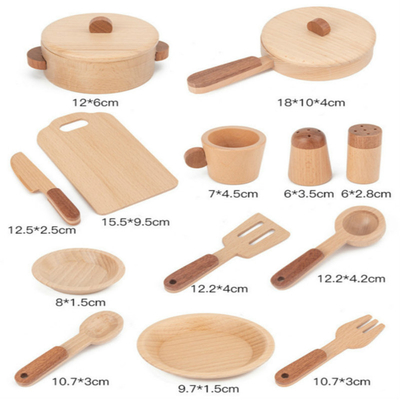 Het Logboek Houten Keuken Toy Set Simulation Mini Educational van kinderen