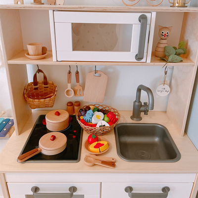 Het Logboek Houten Keuken Toy Set Simulation Mini Educational van kinderen