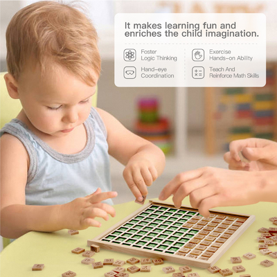 Montessori Onderwijs 	Houten Wiskunde Toy For Preschool Counting Number