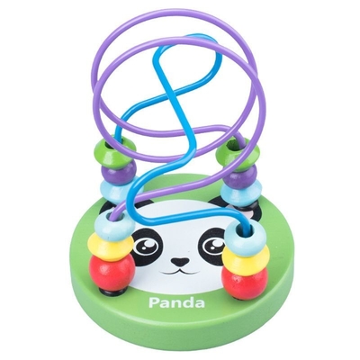 Montessori Houten Speelgoed voor van de de Pareldraad van Jong geitje het Houten Cirkels Speelgoed van de de Raadselsbaby van Maze Roller Coaster Educational Wood