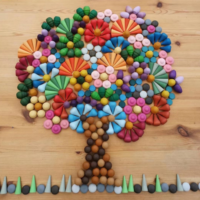 Van de Regenboogblokken van de baby Houten Aannemer Vastgestelde Noordse Houten van de Delenmontessori Losse van het Speelgoedkinderen Onderwijs de Peuterbaby G