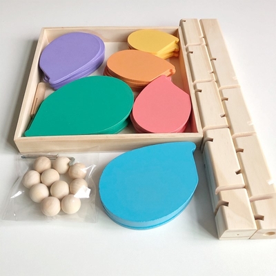 Van de het Bloemblaadjeboom van de Montessoribaby van de de Regenboogbal van Houten de Bouwstenentoy children van de de Ballooppas het Spoor Onderwijsstuk speelgoed voor Jonge geitjesgi