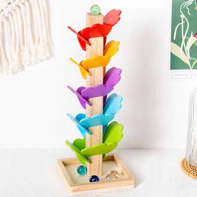 Van de het Bloemblaadjeboom van de Montessoribaby van de de Regenboogbal van Houten de Bouwstenentoy children van de de Ballooppas het Spoor Onderwijsstuk speelgoed voor Jonge geitjesgi